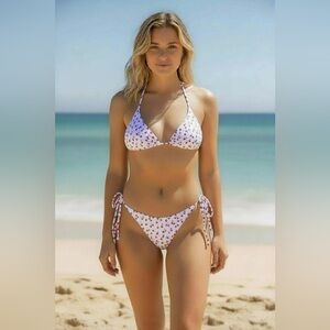 Full Send Nelk Boys Cherry Tie String Bikini